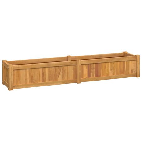 Vidaxl Planter hævede 150x30x25 cm solid teak