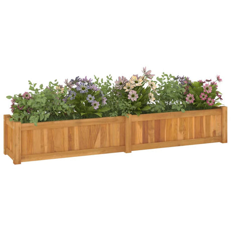 Vidaxl Planter hævede 150x30x25 cm solid teak