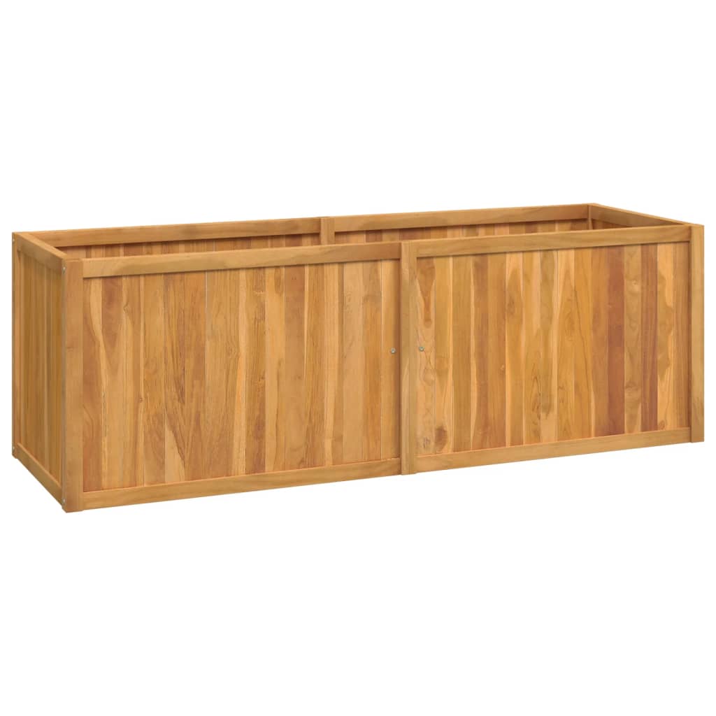 Vidaxl Planter hævede 150x50x50 cm solid teak