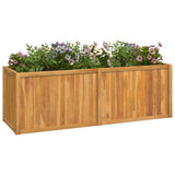 Vidaxl Planter hævede 150x50x50 cm solid teak