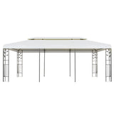 Vidaxl Gazebo med dobbelt tag 6x3 m hvid