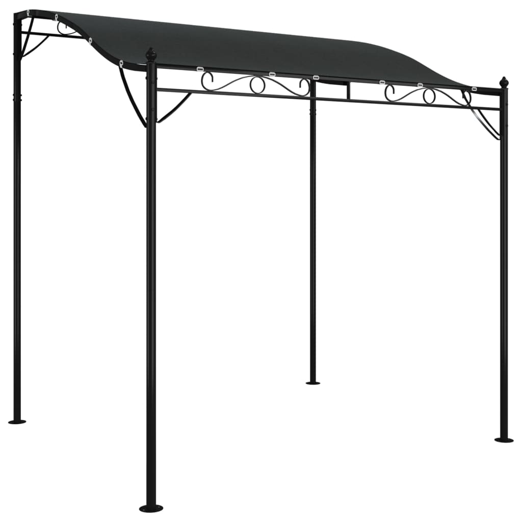 Vidaxl markise 2x2,3 m 180 g m² stof og stål antracit