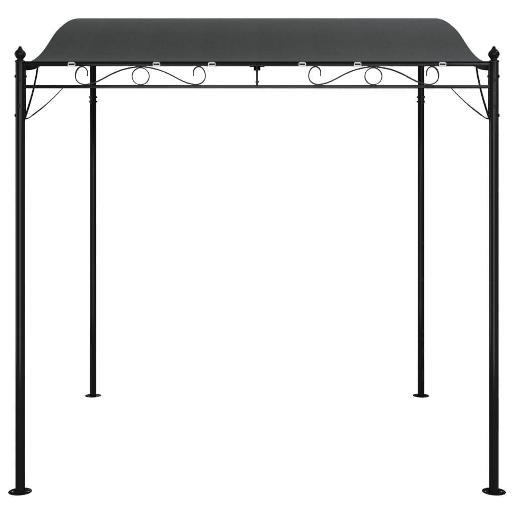 Vidaxl markise 2x2,3 m 180 g m² stof og stål antracit