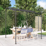 Vidaxl markise 2x2,3 m 180 g m² stof og stål antracit