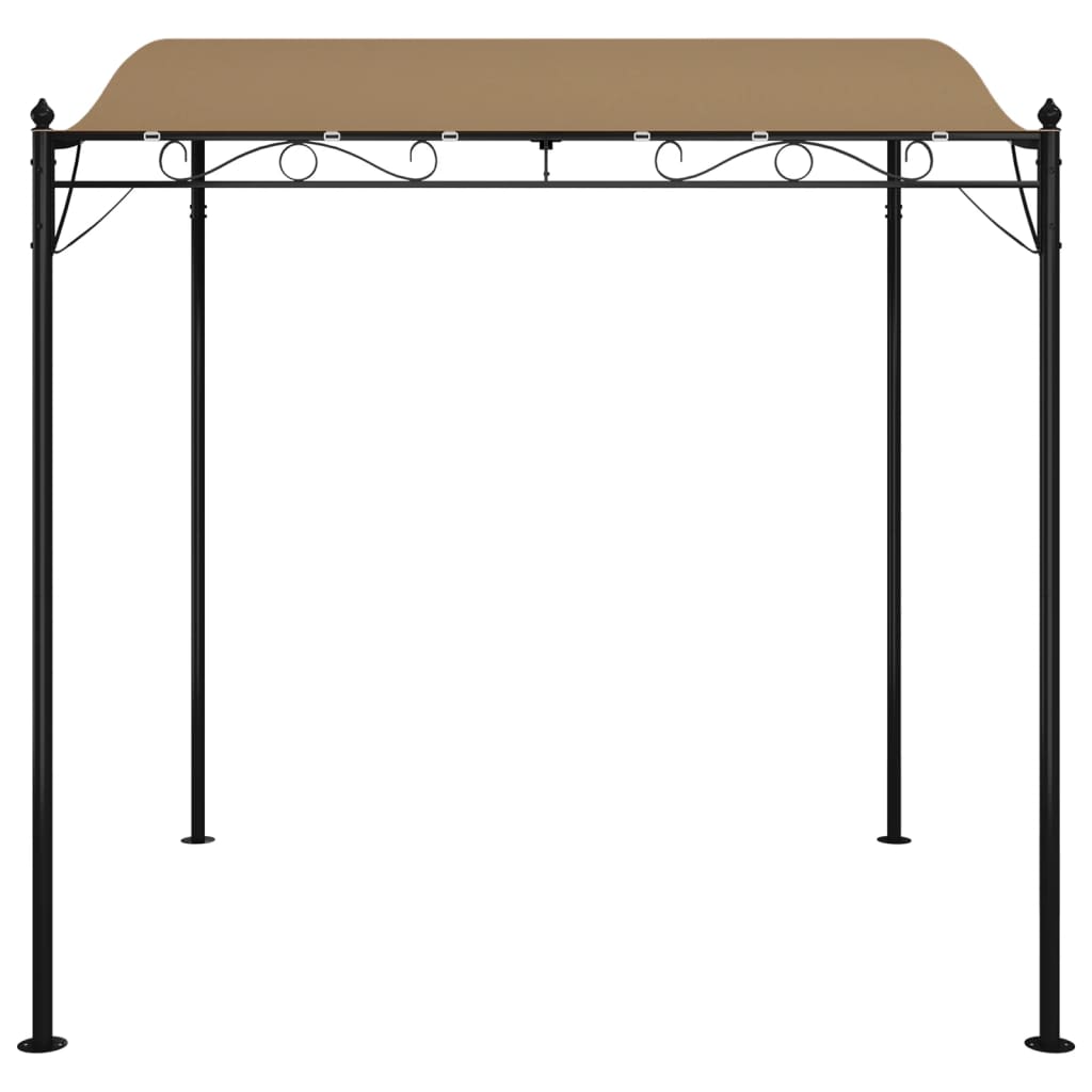 Vidaxl markise 2x2,3 m 180 g m² stof og stål taupe