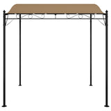 Vidaxl markise 2x2,3 m 180 g m² stof og stål taupe