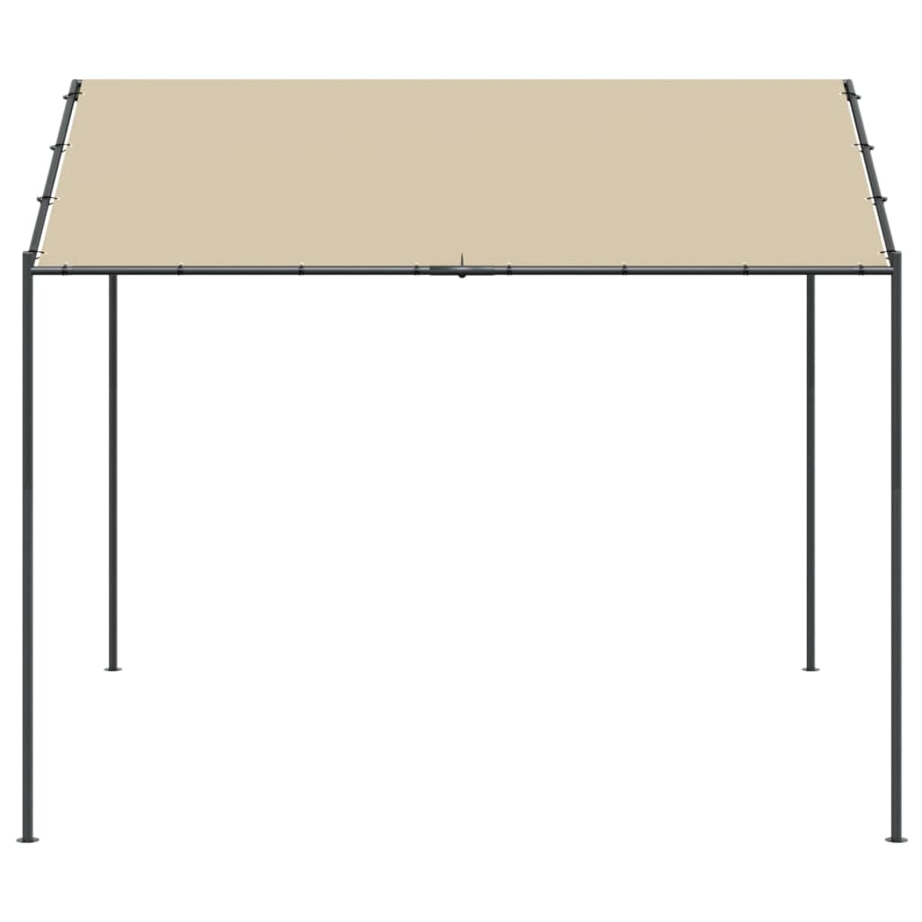 Vidaxxl Garden Pavilion 3x3 m stål og stof beige