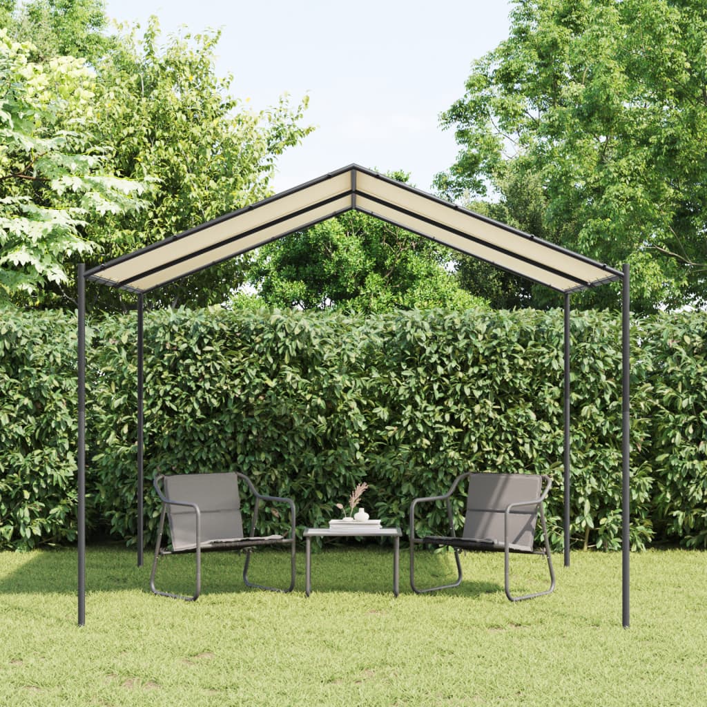 Vidaxxl Garden Pavilion 3x3 m stål og stof beige