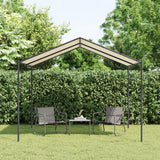 Vidaxxl Garden Pavilion 3x3 m stål og stof beige