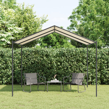 Vidaxxl Garden Pavilion 3x3 m stål og stof beige