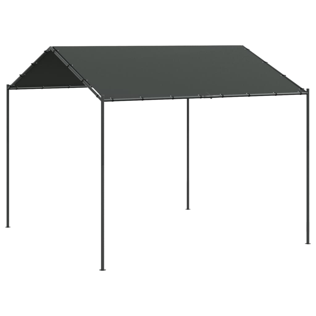 Vidaxl Garden Pavilion 4x4 M stål og stof Anthracite