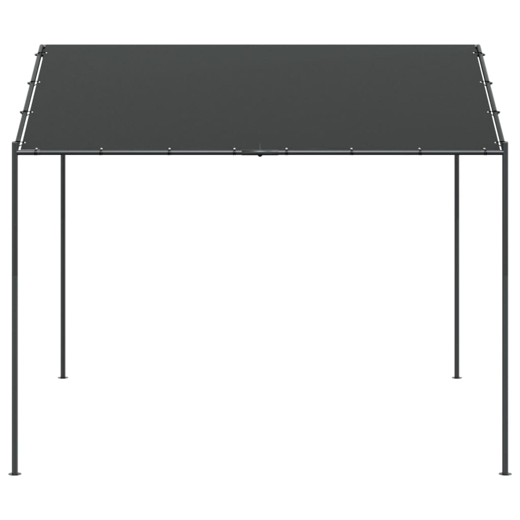 Vidaxl Garden Pavilion 4x4 M stål og stof Anthracite