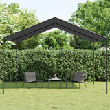 Vidaxl Garden Pavilion 4x4 M stål og stof Anthracite