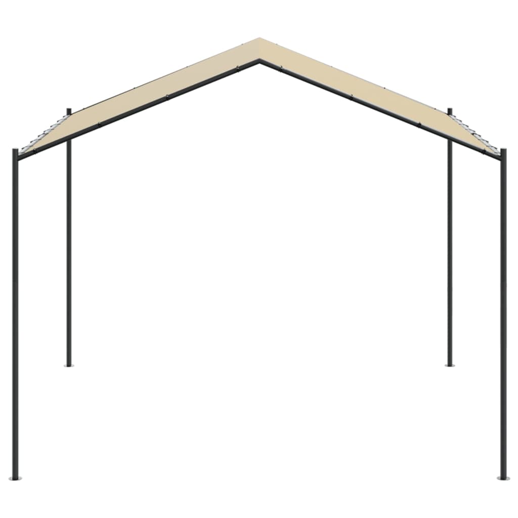 Vidaxxl Garden Pavilion 4x4 M stål og stof beige