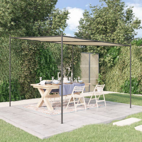 Vidaxx Gazebo 3x3 m 180 g m² stof og stål beige