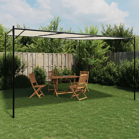 Vidaxx Gazebo 4x4 m 180 g m² stof og stålhvide