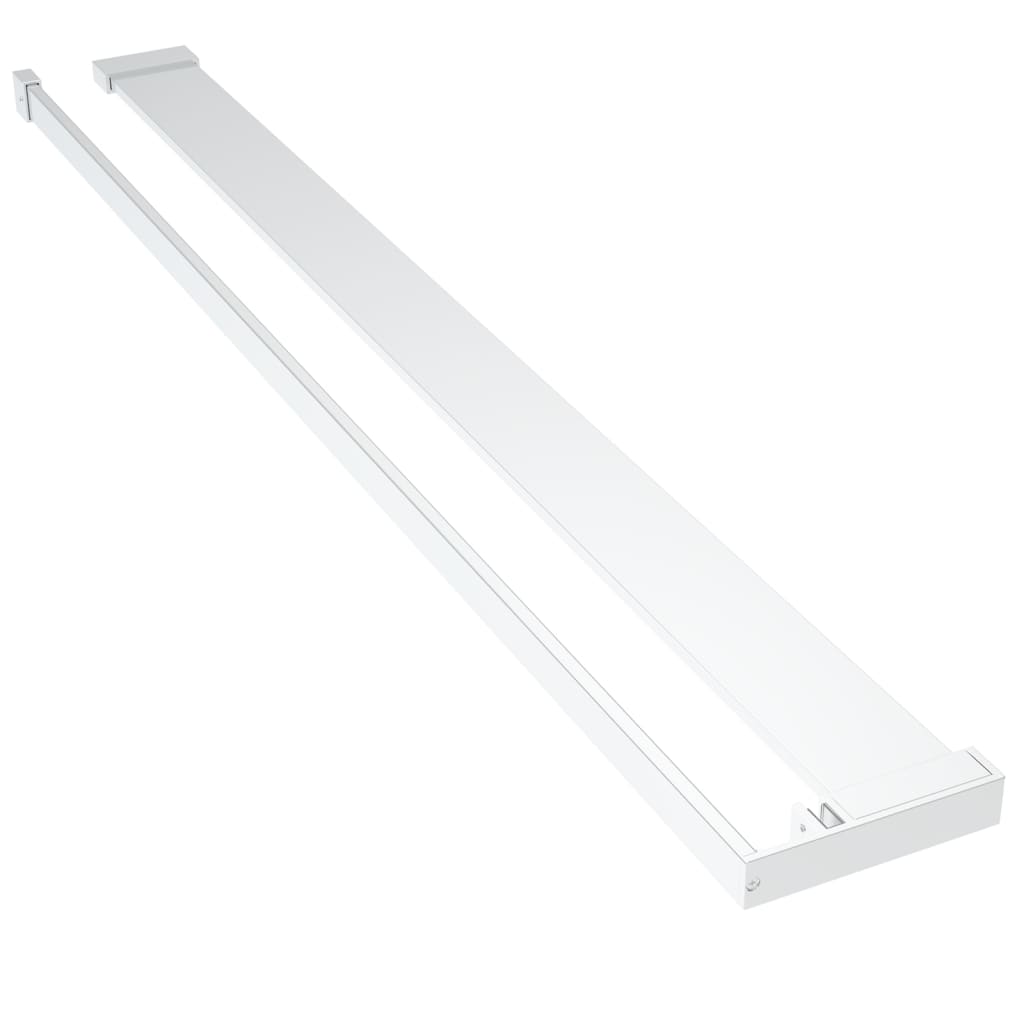 Vidaxl Walkschep for Walk -In Shower Wall 80 cm Aluminium Chrome -farvet