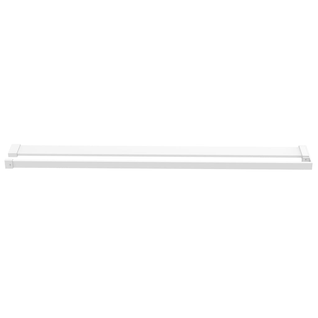 Vidaxl Walkschep for Walk -In brusevæg 80 cm aluminium hvid