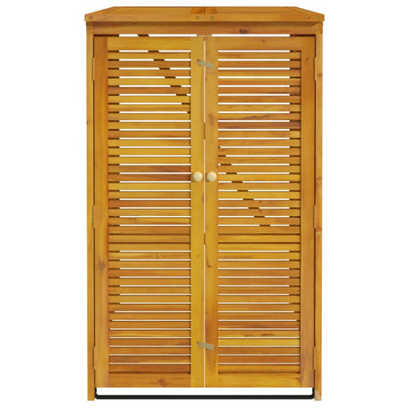 Vidaxx Waste Bin Storage Single 70x89x117 cm Solid Acacia Wood