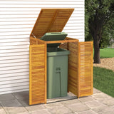 Vidaxx Waste Bin Storage Single 70x89x117 cm Solid Acacia Wood