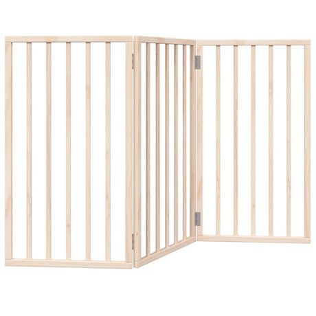 Vidaxx foldbar hundelåge 3 paneler 150 cm poppeltræ