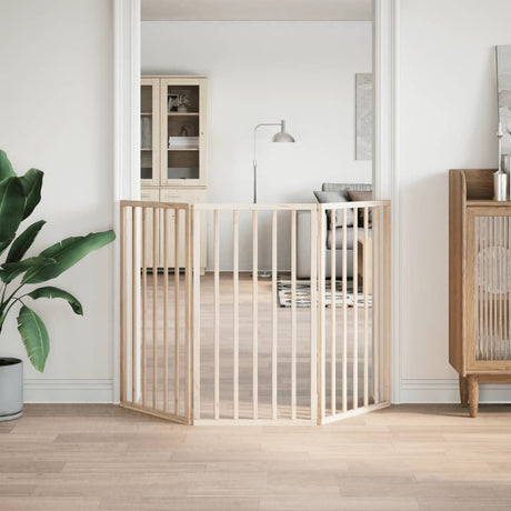 Vidaxx foldbar hundelåge 3 paneler 150 cm poppeltræ