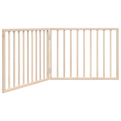 Vidaxx foldbar hundelåge 2 paneler 160 cm poppeltræ
