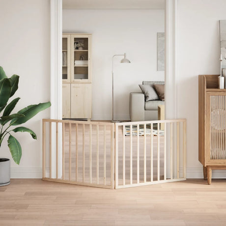 Vidaxx foldbar hundelåge 2 paneler 160 cm poppeltræ