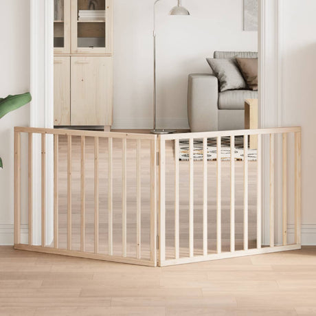 Vidaxx foldbar hundelåge 2 paneler 160 cm poppeltræ