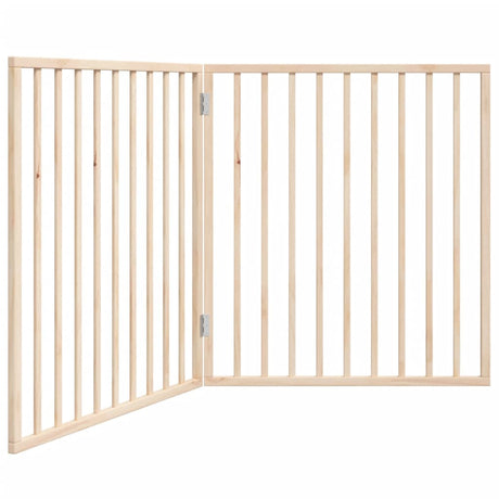 Vidaxx foldbar hundelåge 2 paneler 160 cm poppeltræ
