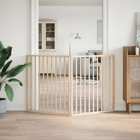 Vidaxx foldbar hundelåge 2 paneler 160 cm poppeltræ
