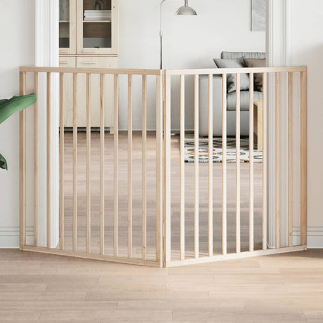 Vidaxx foldbar hundelåge 2 paneler 160 cm poppeltræ