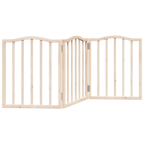 Vidaxx foldbar hundelåge 3 paneler 150 cm poppeltræ