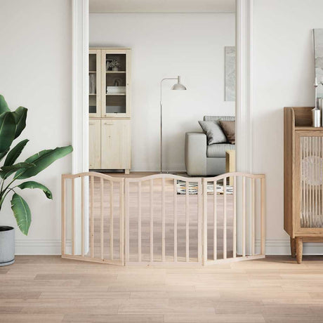 Vidaxx foldbar hundelåge 3 paneler 150 cm poppeltræ