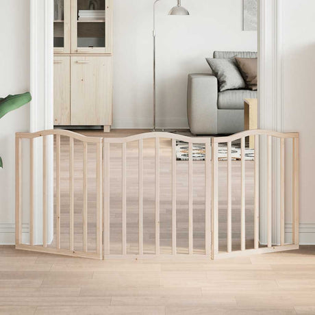 Vidaxx foldbar hundelåge 3 paneler 150 cm poppeltræ