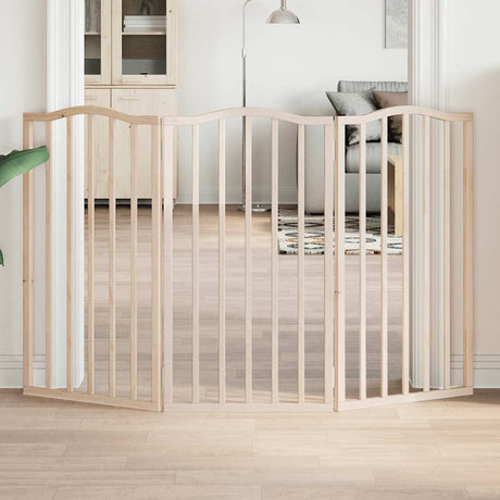 Vidaxx foldbar hundelåge 3 paneler 150 cm poppeltræ