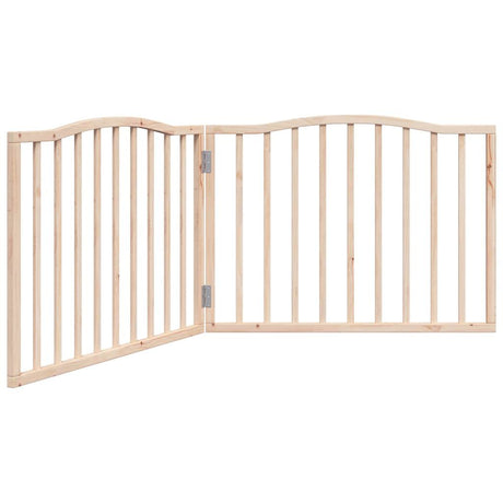 Vidaxx foldbar hundelåge 2 paneler 160 cm poppeltræ