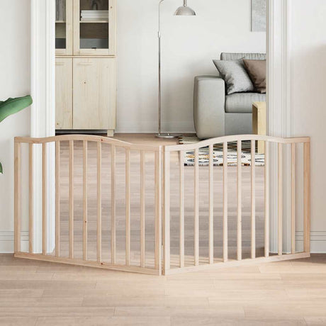 Vidaxx foldbar hundelåge 2 paneler 160 cm poppeltræ