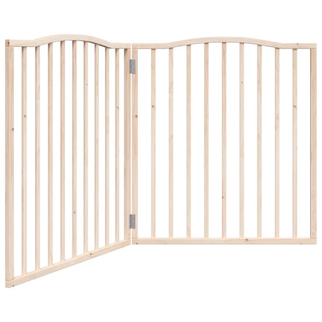 Vidaxx foldbar hundelåge 2 paneler 160 cm poppeltræ