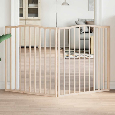 Vidaxx foldbar hundelåge 2 paneler 160 cm poppeltræ