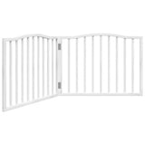 Vidaxx foldbar hundelåge 2 paneler 160 cm poppeltræ hvid