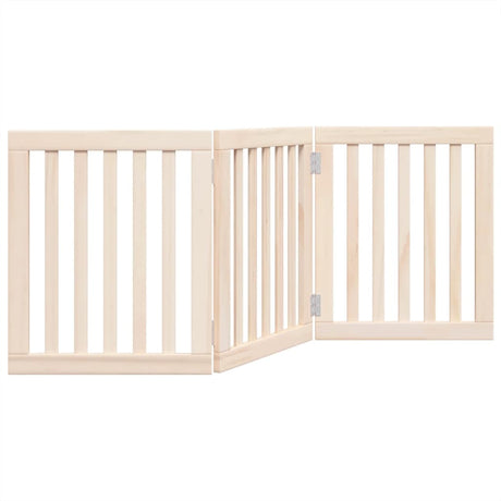 Vidaxx foldbar hundelåge 3 paneler 150 cm poppeltræ