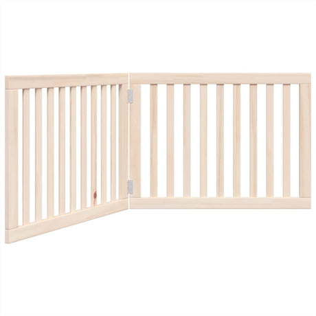 Vidaxx foldbar hundelåge 2 paneler 160 cm poppeltræ