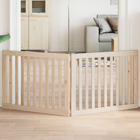Vidaxx foldbar hundelåge 2 paneler 160 cm poppeltræ