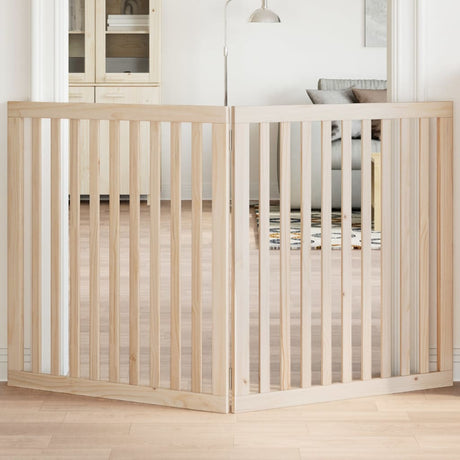 Vidaxx foldbar hundelåge 2 paneler 160 cm poppeltræ