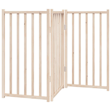 Vidaxx foldbar hundelåge 3 paneler 150 cm massivt fyrretræ