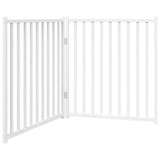 Vidaxl foldbar hundelåge 2 paneler 160 cm massiv fyrretræ hvid