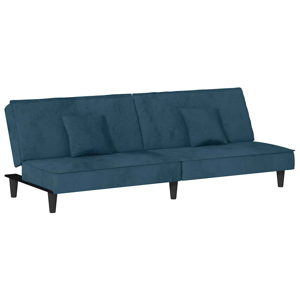 Vidaxl slaapbank fluweel blauw