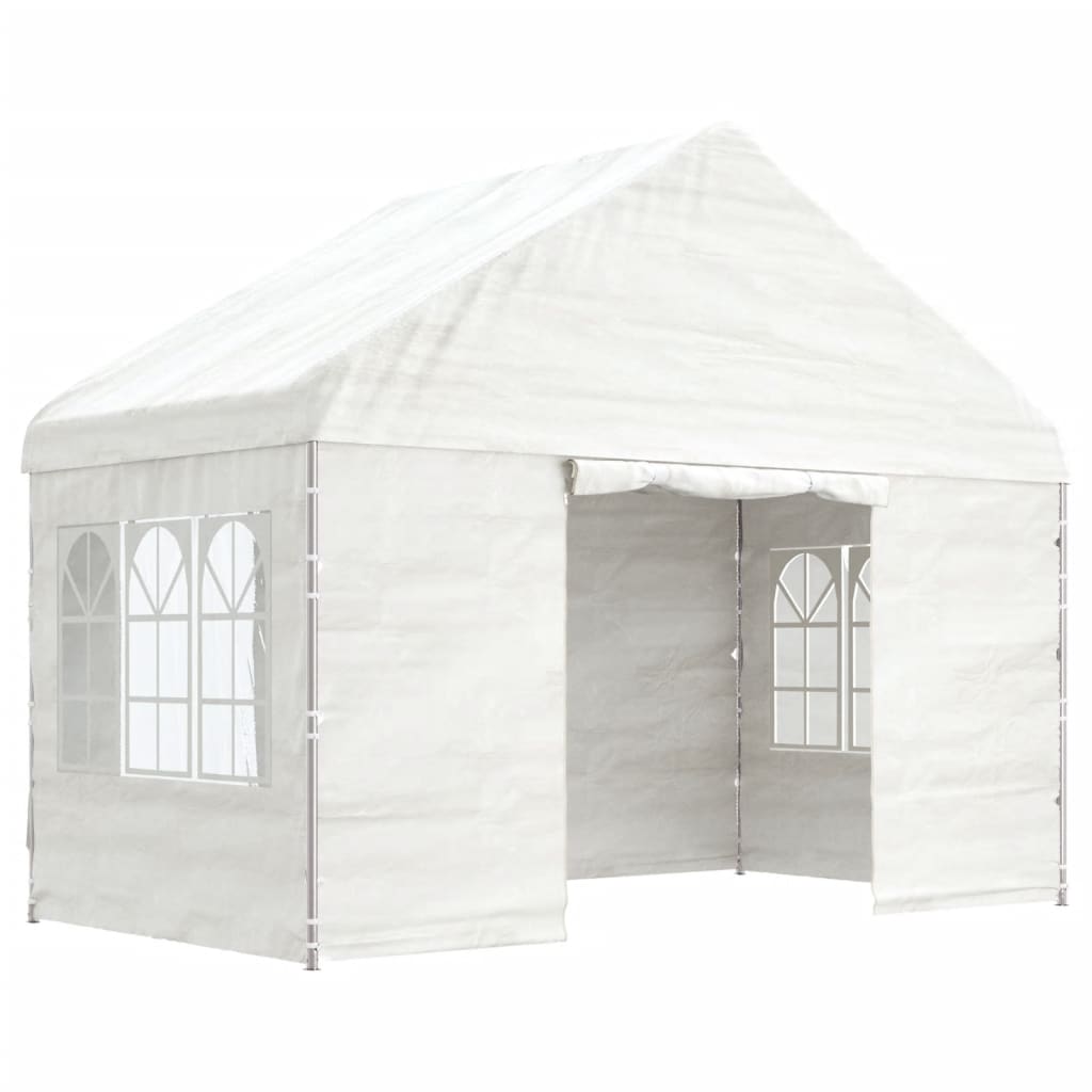 Vidaxx Gazebo med tag 4.08x2.23x3.22 m polyethylenhvide