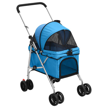 Vidaxl hundebil sammenfoldelig 76x50x100 cm Oxford stof blå